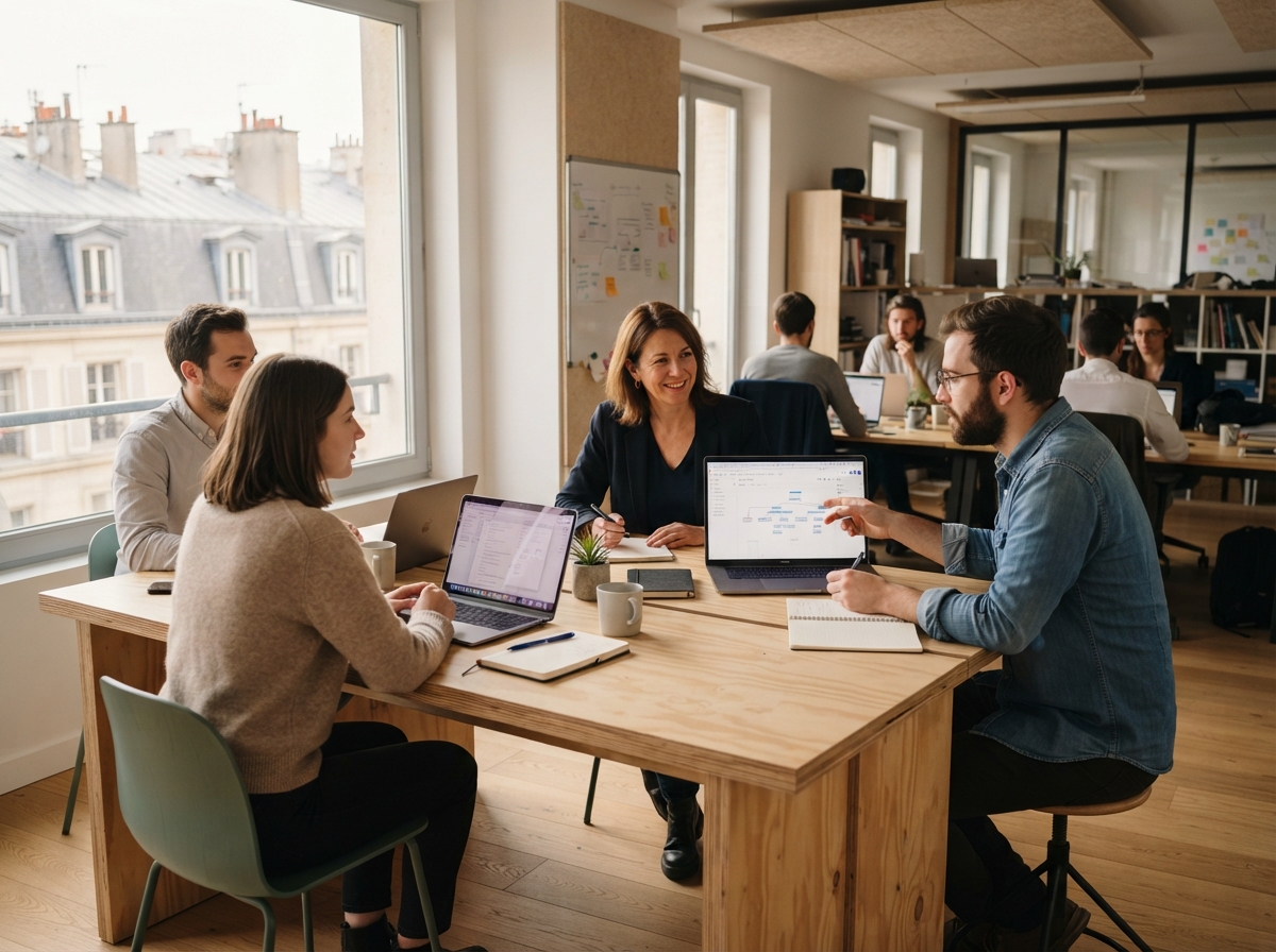 Équipe Zeliru Vaxeno travaillant sur les modèles prédictifs de la plateforme